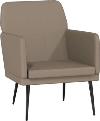 vidaXL Sill&oacute;n De Cuero Sint&eacute;tico Color Capuchino 61x78x80 Cm Vidaxl