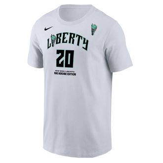 Nike Sabrina Ionescu New York Liberty Nike Mens WNBA T-Shirt in White | M11332NYSI-WHT