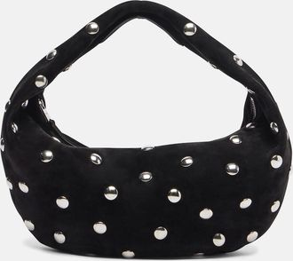 Khaite Borsa Olivia Medium in suede con borchie