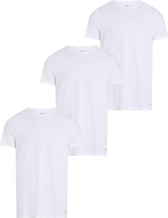 Calvin Klein Underwear T-Shirt S/S CREW NECK 3PK, Herren, Gr. XXL (56), weiss (wei&szlig;, wei&szlig;, wei&szlig;), Jersey, Obermaterial: 100% Baumwolle, CALVIN KLEIN UNDERWEAR, unifarben, Ba