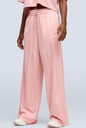 Puma League Wide Leg Pants in Rosy Outlook at Nordstrom, Size X-Large