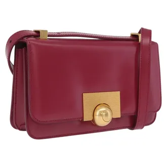 Bottega Veneta Bv Classic Spazzolato Leather Red Leather Handbag (Pre-Owned)