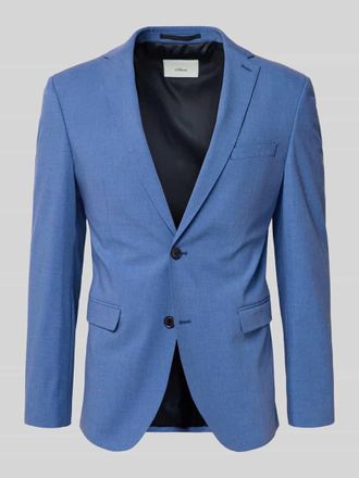 s.Oliver Black Label Slim Fit Anzugsakko mit Viskose-Anteil in Blau, Gr&ouml;&szlig;e 52