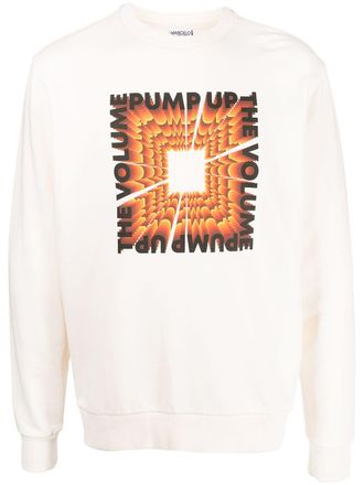 Marcelo Burlon Sweater met tekst - Wit
