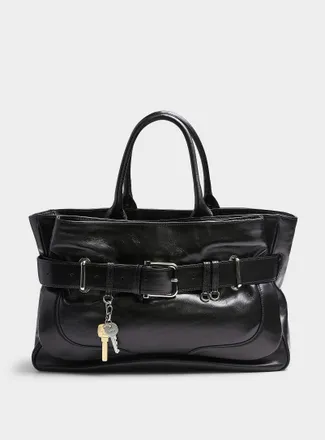 Osoi Womens Brocle large glossy leather tote bag