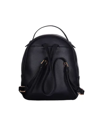 Liu Jo Womens Eco-Leather Backpack Black Polyurethane Backpacks