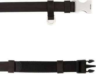 Prada Mens Belt Brown Leather