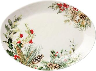 Certified International Woodland Oval Platter