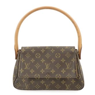 Louis Vuitton Looping Monogram Canvas Brown Canvas Handbag (Pre-Owned)