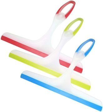 OEM Juego De 3 Piezas Para Limpiar La Ducha: Escobilla De Goma Para Limpiar Cristales, Anillos De Pl&aacute;stico Para Limpiar Espejos, Ba&ntilde;os, Ventanas, Suelos Y