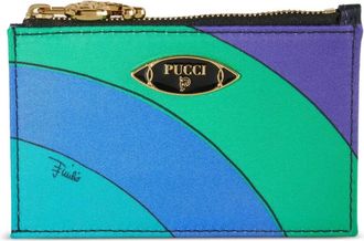 Pucci Portacarte con stampa Iride - Verde