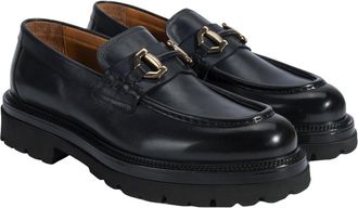 Desa Man Slip-On Loafers - Leather Lining and Insole, Flat Heel, Breathable | Dark Blue - 44