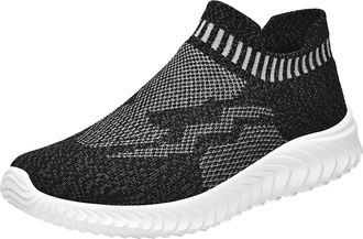 Generic Women Arch Support Walking Trainers Womens Wide Fit Lightweight Shoes Mesh Shoes Breathable Walking Ladies On Casual Wide Fit Womens Green Sneakers (B