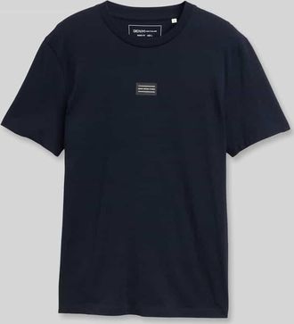 Tom Tailor Denim Regular Fit T-Shirt aus reiner Baumwolle in Marine, Gr&ouml;&szlig;e XXL