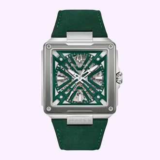 Bulova Series X Automatic Green Dial Mens Watch 98A343