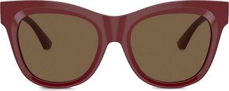Burberry Sunglasses logo-plaque sunglasses - Red