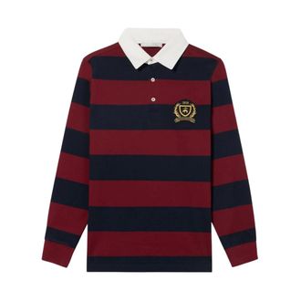 Brooks Brothers Rugby Polo met geborduurd logo - Dames - Polos - Veelkleurig - XS - Katoen - Tops
