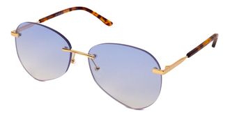 Saraghina ARGO 791AZ Mens Sunglasses Gold Size 60