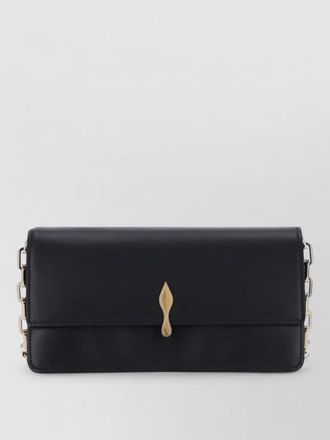 Christian Louboutin loubi54 lamb leather clutch bag