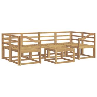 vidaXL Conjunto De Sof&aacute;s De Exterior 7 Pcs Blanco 59 X 59 X 37 Cm Vidaxl