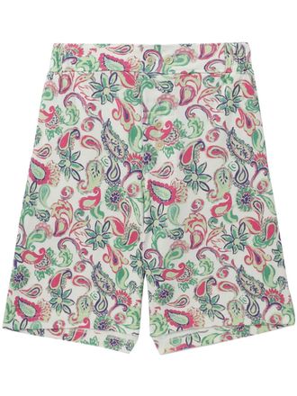 Jacquemus Shorts met paisley print - Wit