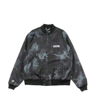 Octopus Camo Varsity Bomber Jacket Zwart - Heren - Bomber jackets - Veelkleurig - S - Jassen
