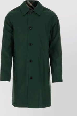 Burberry reversible gabardine overcoat long sleeves