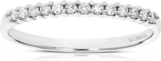Vir Jewels 1/6 cttw Lab Grown Diamond Wedding Band in Sterling Silver For Women