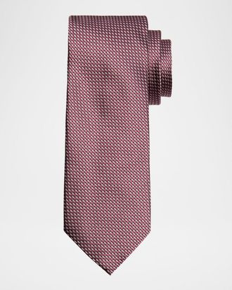 Canali Men & apos;s Micro Dashes Tie