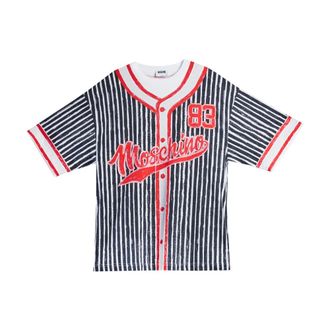 Moschino Baseball T-shirt - male - Moschino - T-Shirts - Multicolor - S - Tops