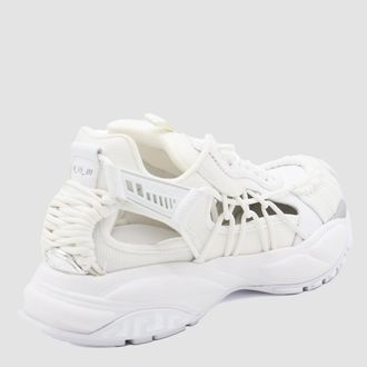 Versace Chunky Mesh Runner Sneaker - White