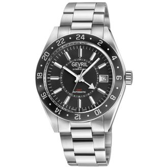Gevril Group Belmont GMT Automatic Black Dial Mens Watch 42200B