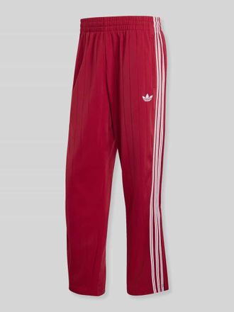 adidas Originals Regular Fit Sweathose mit Kontraststreifen Modell FIREBIRD TP DN in Bordeaux, Gr&ouml;&szlig;e XXL