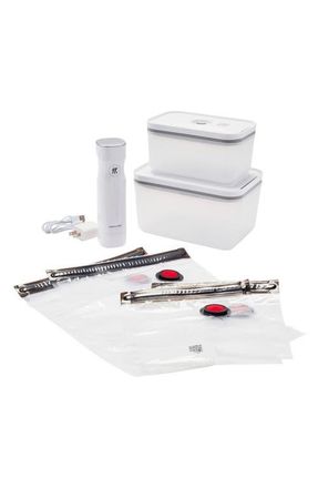 Zwilling Fresh & Save 7-Piece Plastic Vacuum Food Storage System in White at Nordstrom
