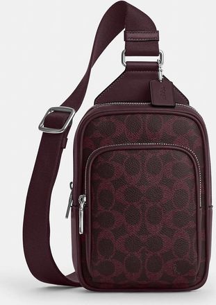 Coach Racer Sling Pack In Signature Canvas