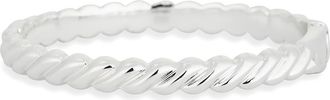 Ettika Twisted Stacking Bangle in Silver at Nordstrom