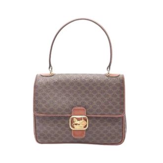 Celine Pre-owned Handbags, female, Brown, Size: ONE SIZE Pre-owned Macadam Coated Canvas Handbag