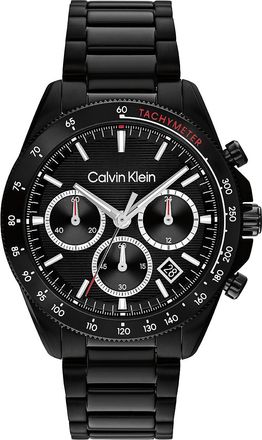 Calvin Klein Mens Sport Chronograph Bracelet Watch - Black - OS