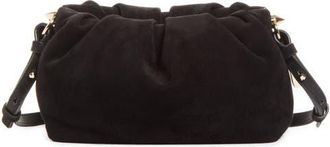 Christian Louboutin Mini Eva Suede Crossbody Bag in Bk01 Black at Nordstrom
