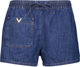 Valentino Garavani Mujer, Pantalones cortos, Azul, Talla: S