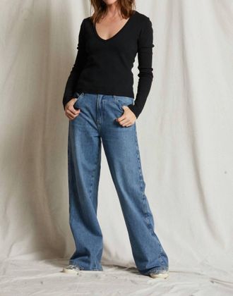 perfectwhitetee Kitt Top In True Black