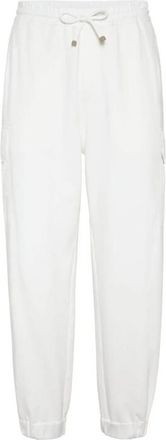 Brunello Cucinelli Off White Relaxed Trousers, Size X-Large