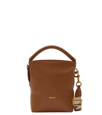 Burberry Brown B Clip Mini Bucket Bag