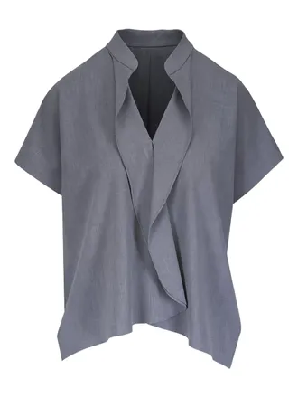 Zero + Maria Cornejo draped top - Grijs