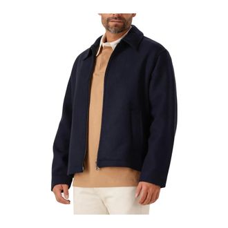 Tommy Hilfiger Jassen, Heren, Blauw, L, Wol, Wool Ivy Jkt