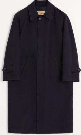 Valentino Cappotto Monopetto In Lana E Cashmere Uomo NOTTE 44