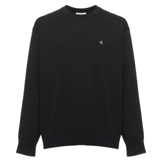 Calvin Klein Jersey de algod&oacute;n de corte relajado con monograma - Knitwear - Hombre - Negro - M