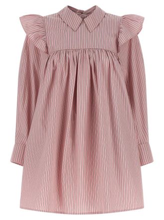 Ganni Pink Striped dress