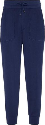 Brunello Cucinelli Galaxy Blue Knit Jogger Trousers, Size X-Small