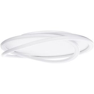 Beliani Lampada da soffitto a parete integrata LED rotonda bianco Gabrik